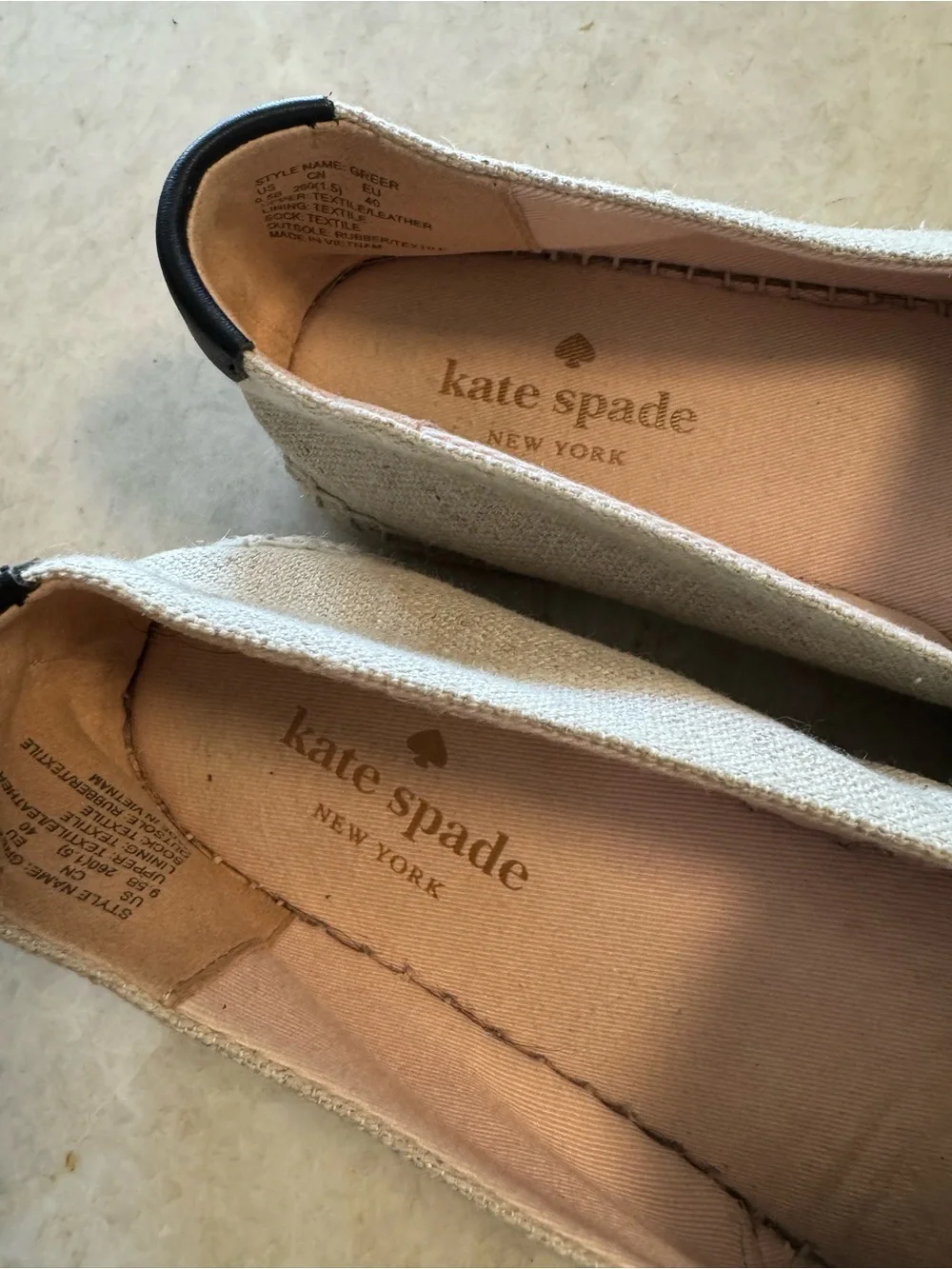 kate spade Black Perforated Espadrille Slip-Ons - Picture 2 of 12